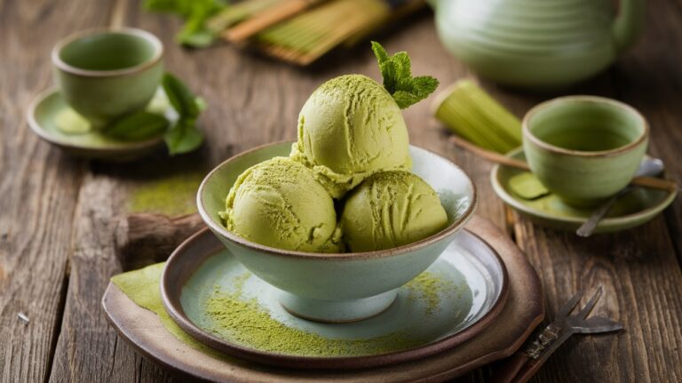 The Secret to Creamy, Dreamy Matcha Ice Cream (No Ice Cream Maker Needed!)